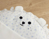 Beary Round Blue Floral Pet Cushion
