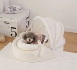 Snowy White Cradle Bed