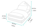 Beary Khaki Realistic Mini Bed