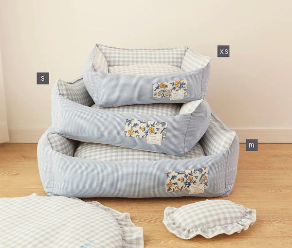 Daisy Blue Cushion Bed