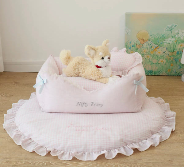 Sweet Pink Cushion Bed